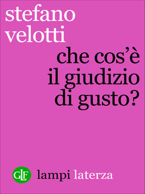 cover image of Che cos'è il giudizio di gusto?